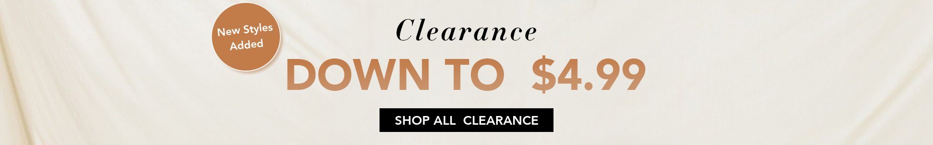 Select Styles Clearance