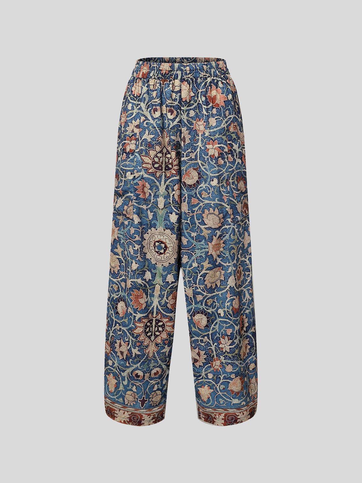 Ethnic Cotton-Blend Casual Casual Pants