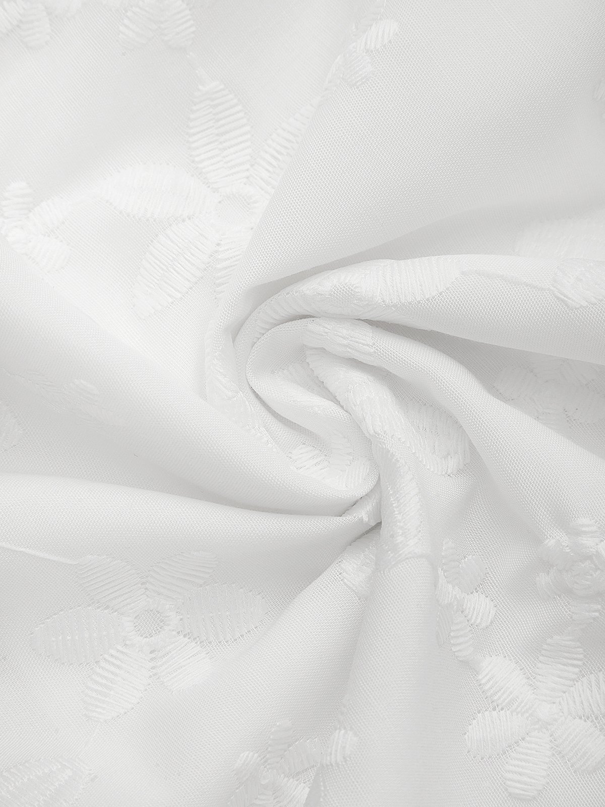 Cotton-Blend Linen Floral Dress