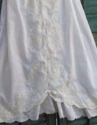 Women's Midi Dress White Lace Plain Dress Sleeveless Weaving Dress