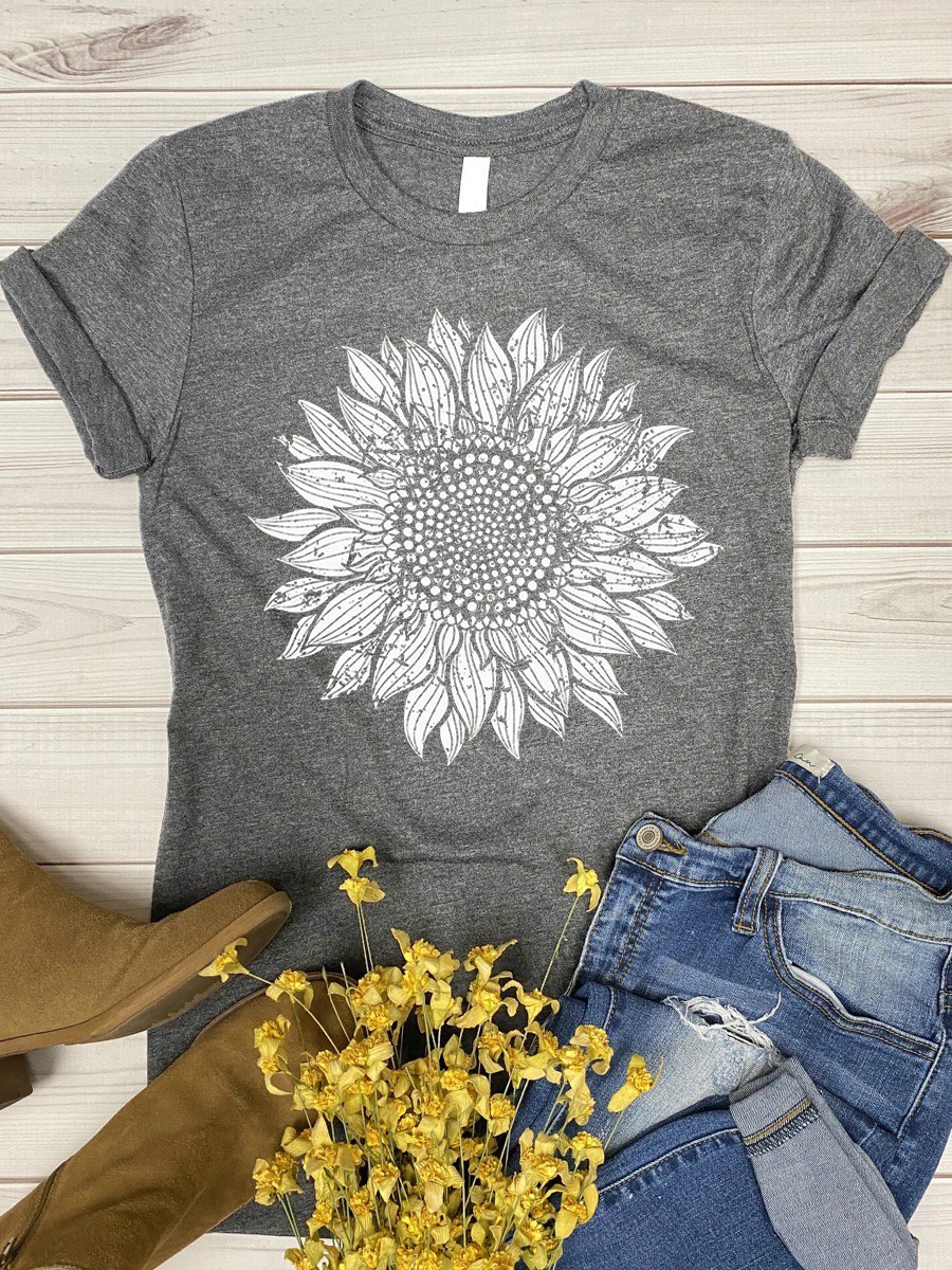 Sunflower Bloom Graphic Tee