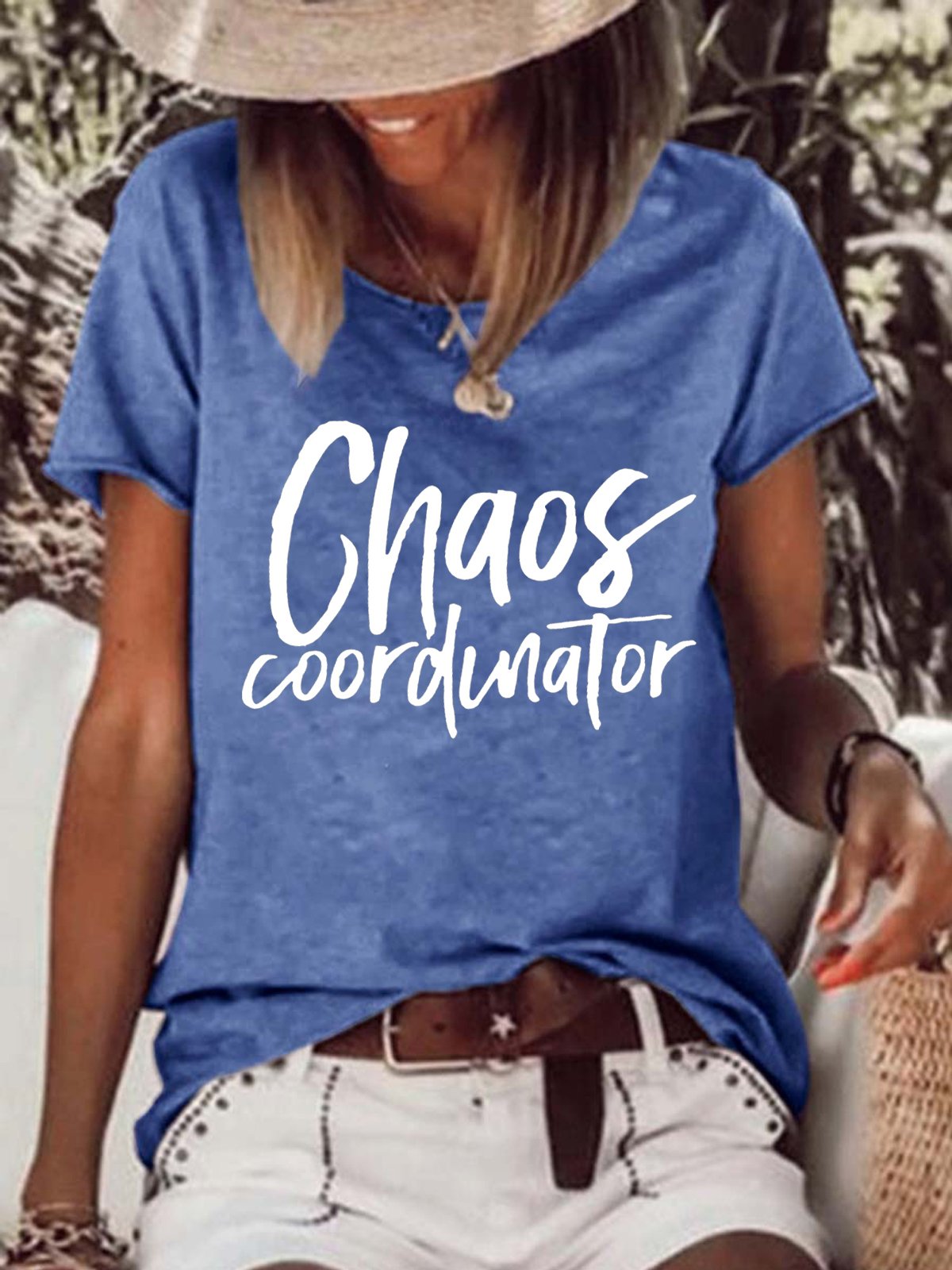 Funny Chaos Coordinator Letter Loosen Short Sleeve T-Shirt