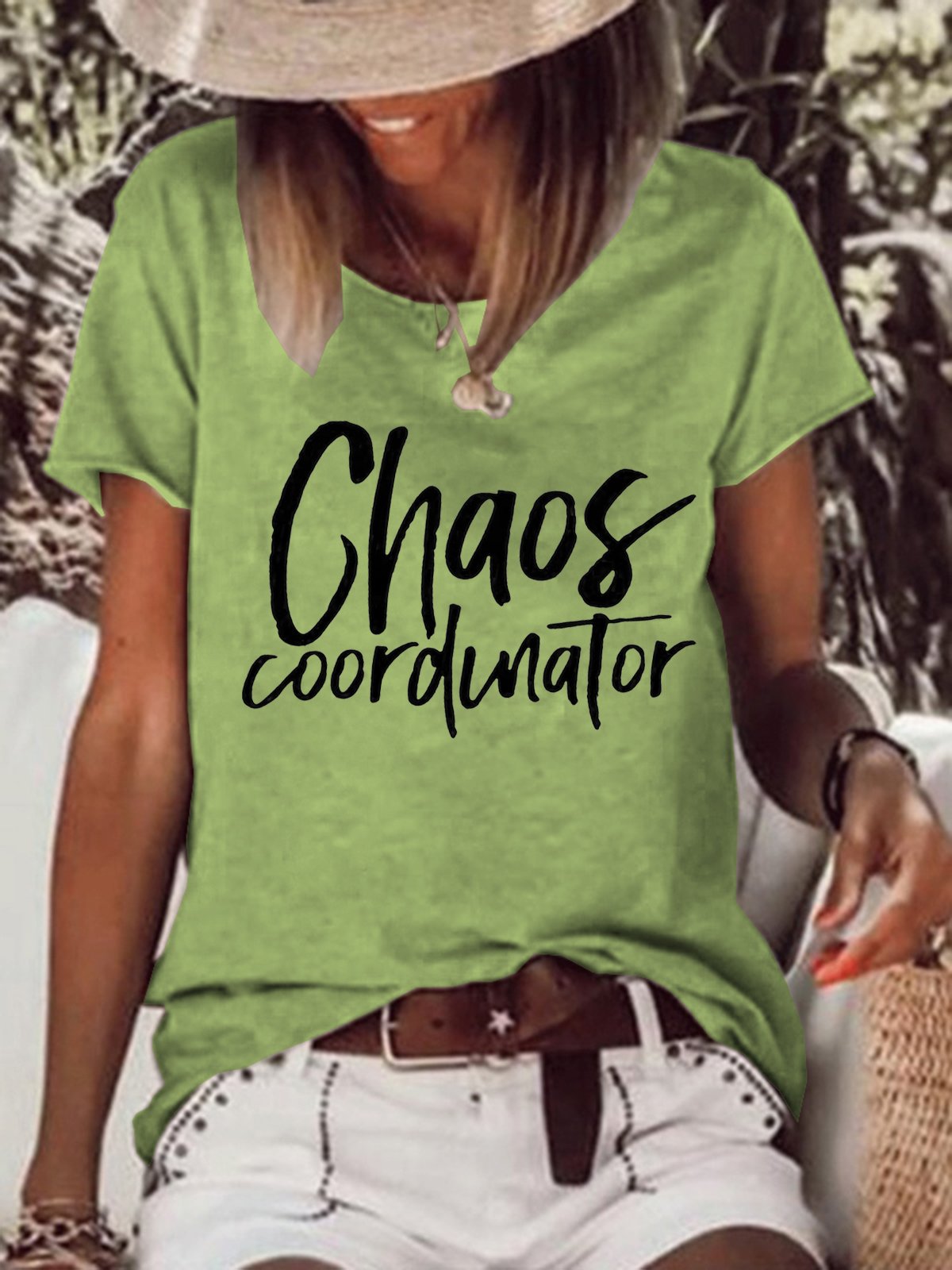 Funny Chaos Coordinator Letter Loosen Short Sleeve T-Shirt