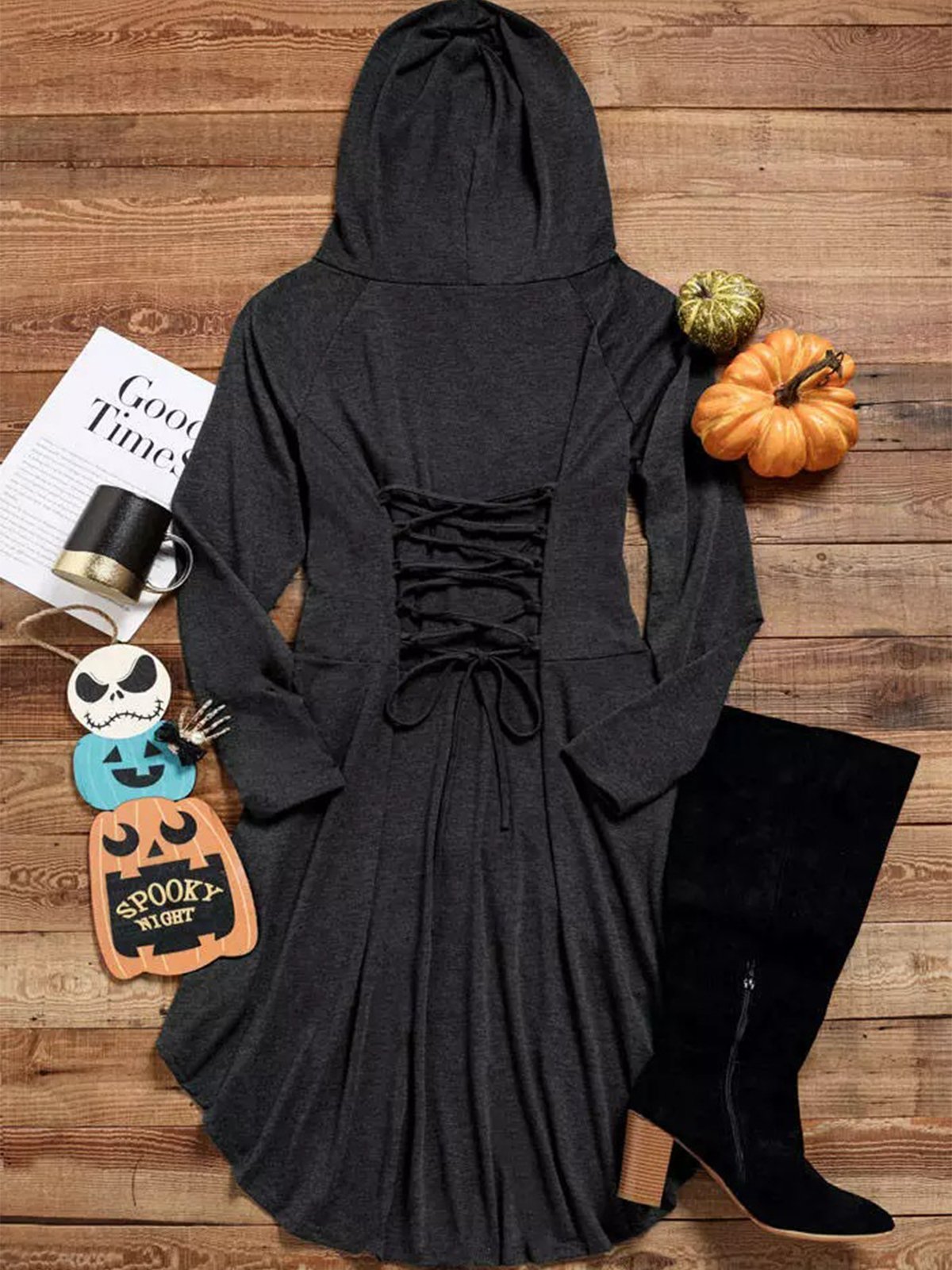 Casual Hoodie Halloween Dress