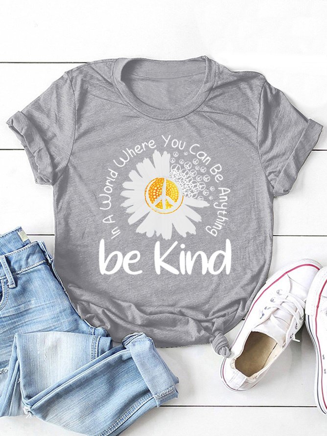 Be Kind Cotton Blends Casual T-shirt