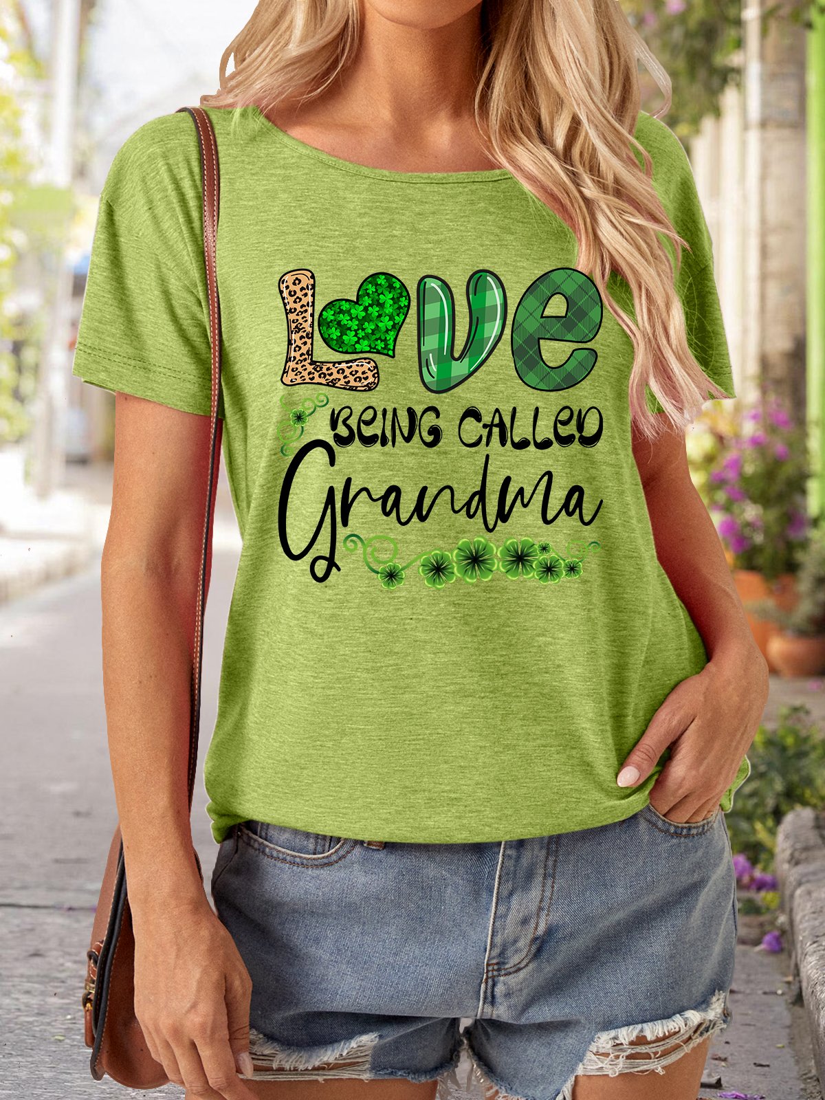 St. Patricks Day Love Being Called Grandma Women's T-Shirt