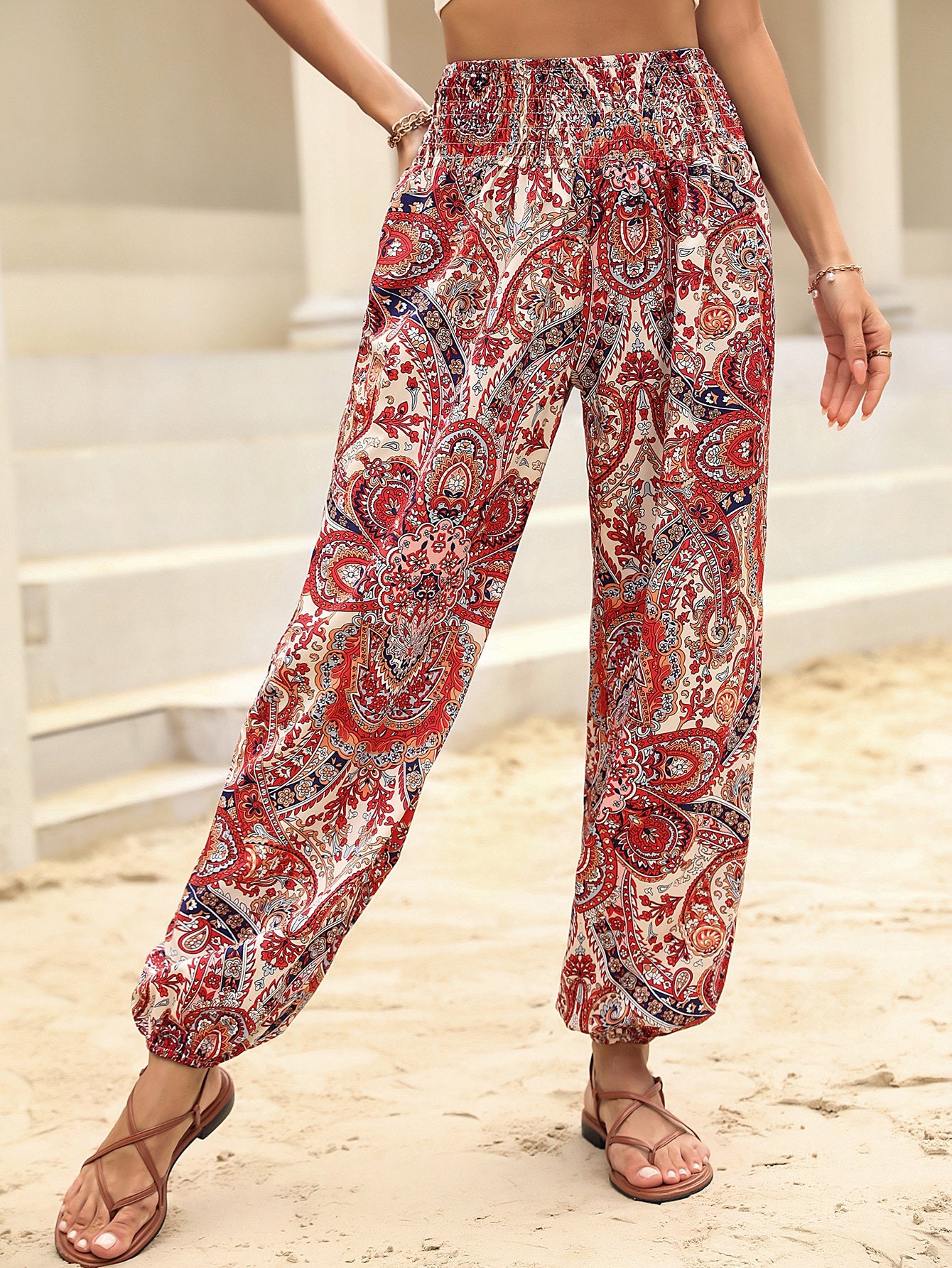 Ethnic Loose Casual Pants