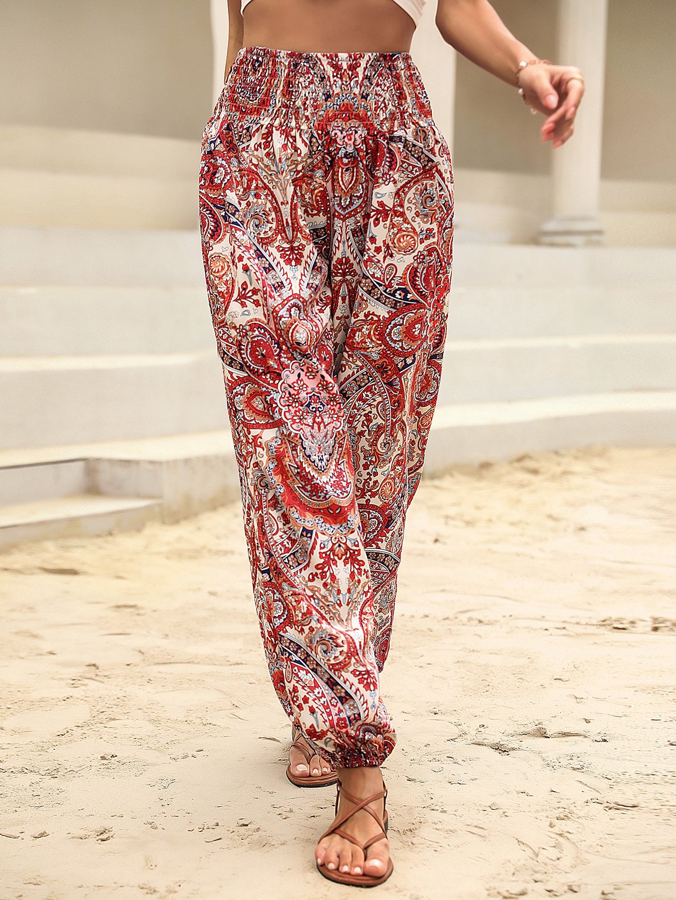 Ethnic Loose Casual Pants