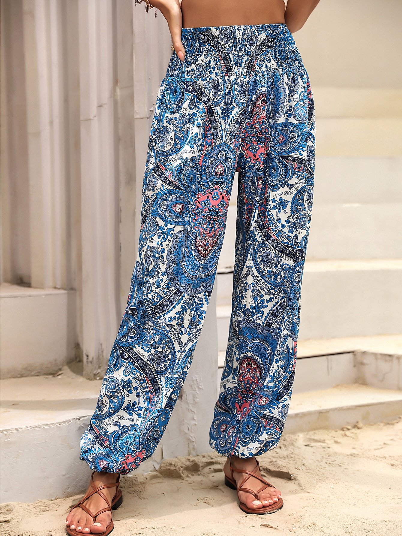 Ethnic Loose Casual Pants