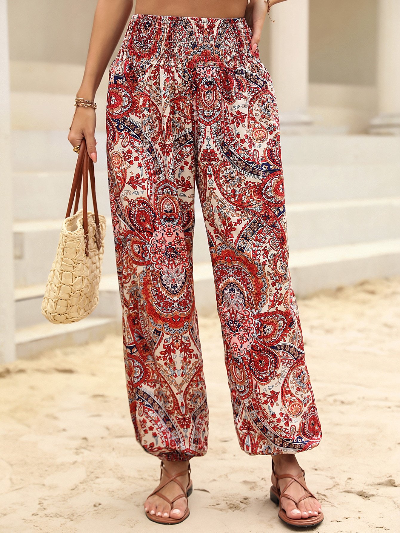 Ethnic Loose Casual Pants