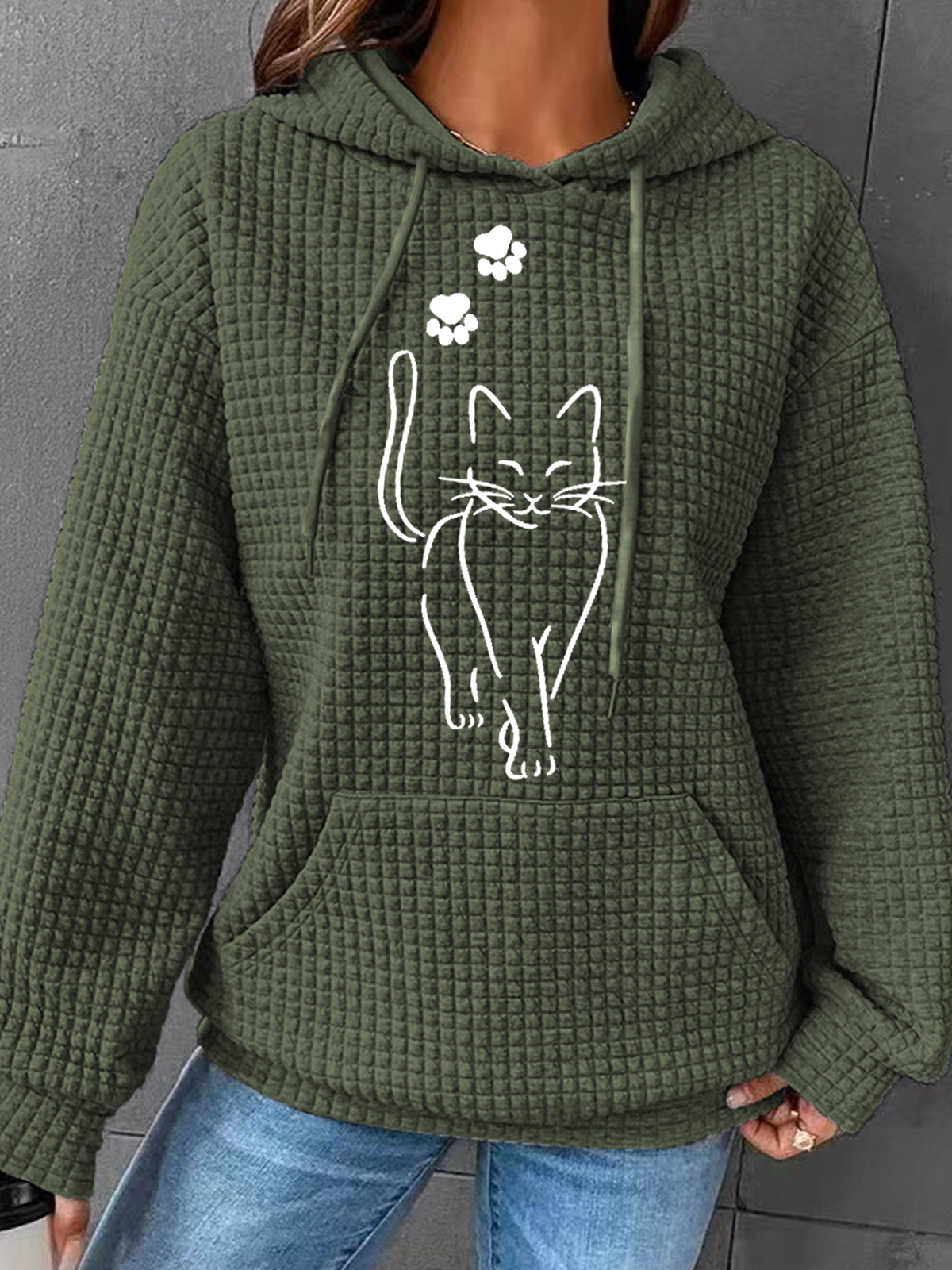 Cat Hoodie Simple Hoodie