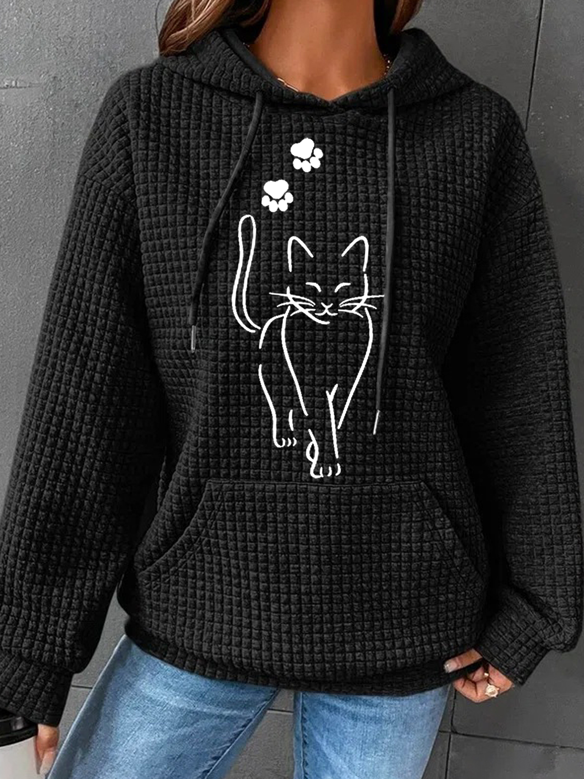 Cat Hoodie Simple Hoodie