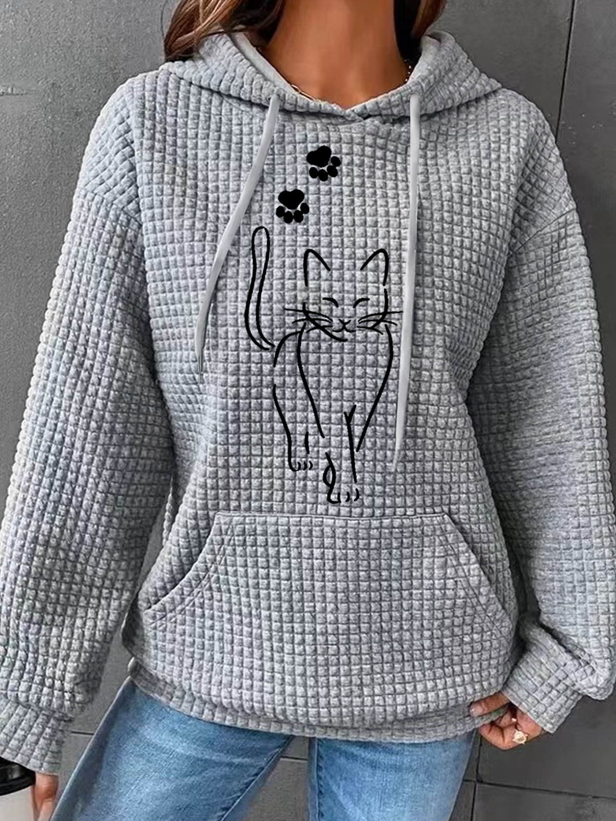 Cat Hoodie Simple Hoodie