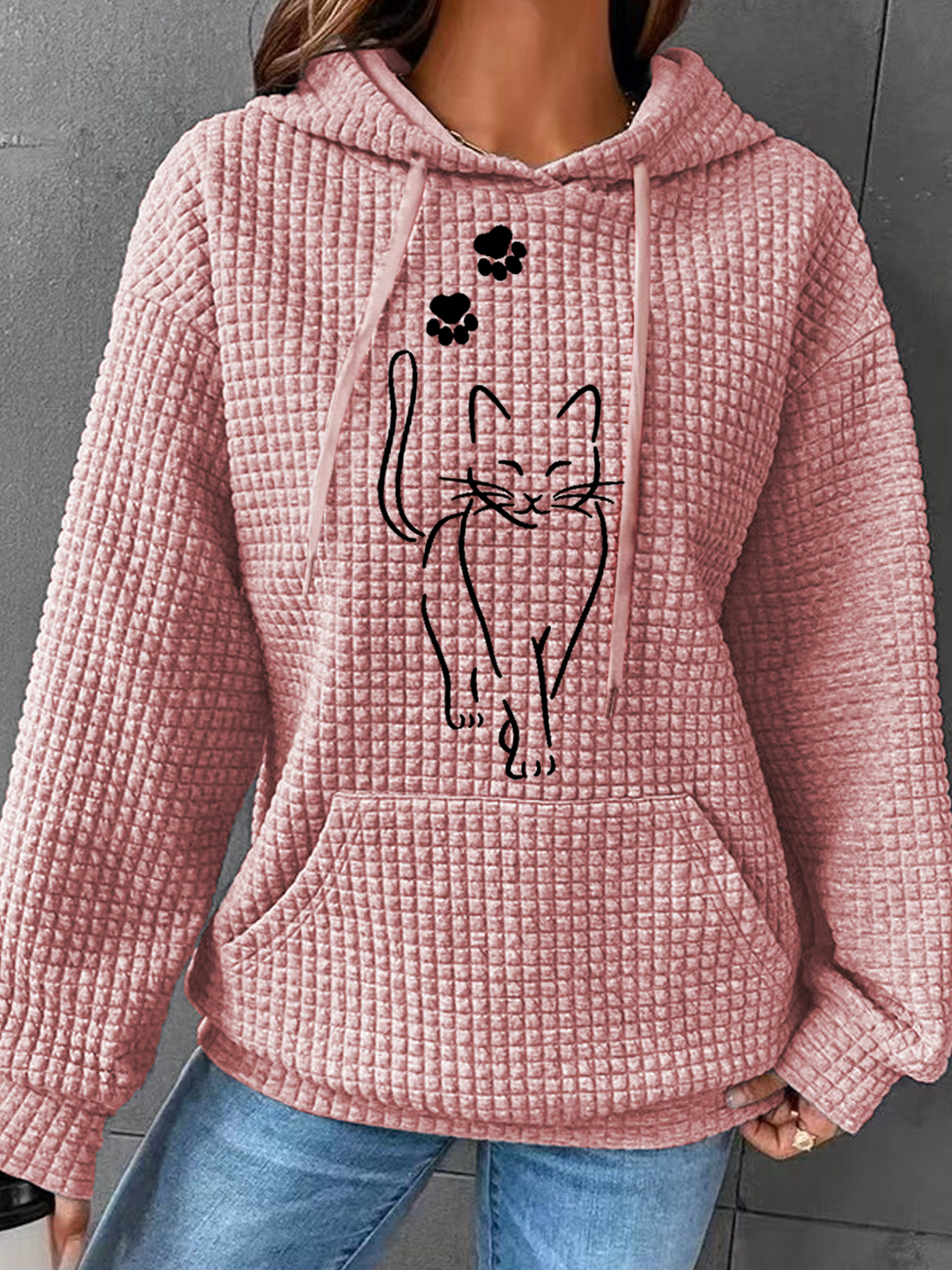 Cat Hoodie Simple Hoodie