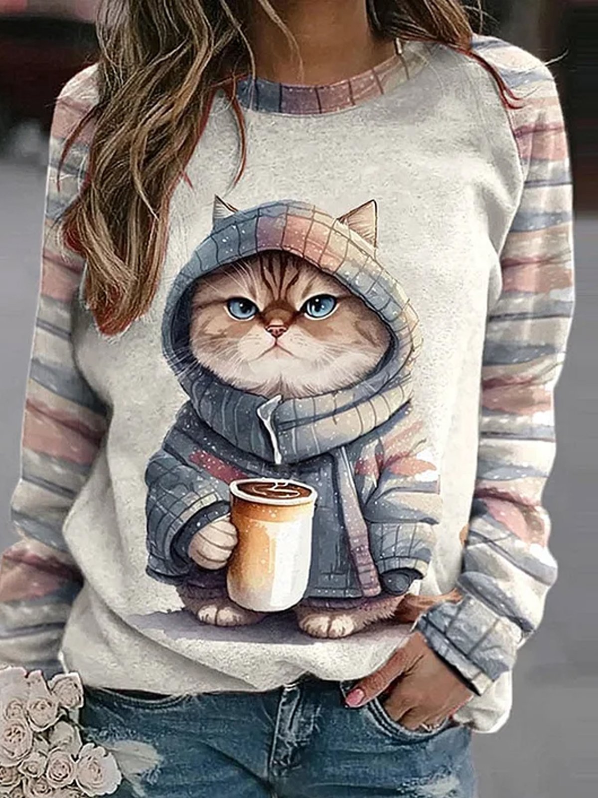 Cat Casual Sweatshirt