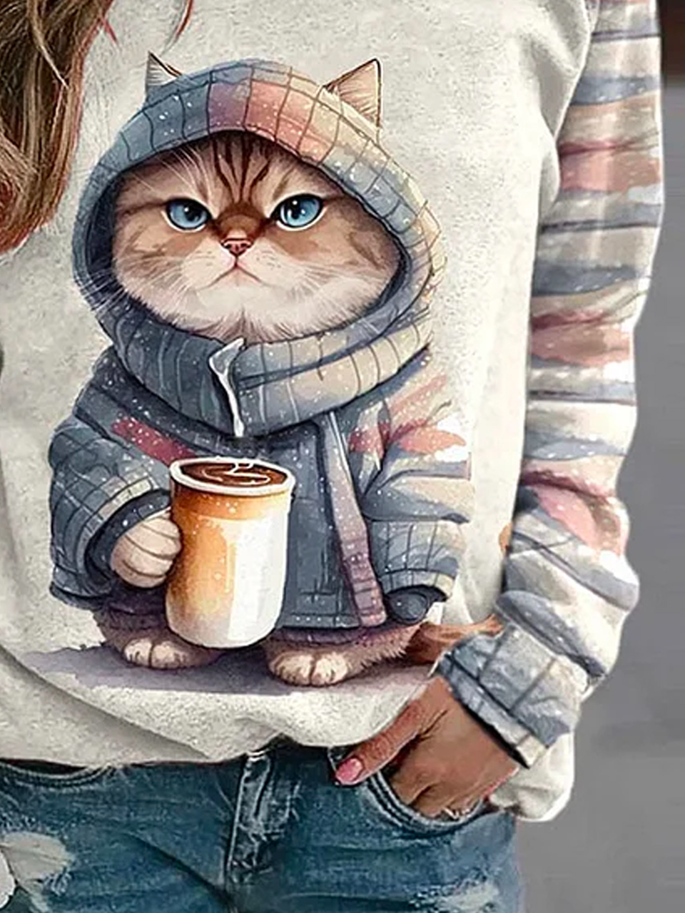 Cat Casual Sweatshirt