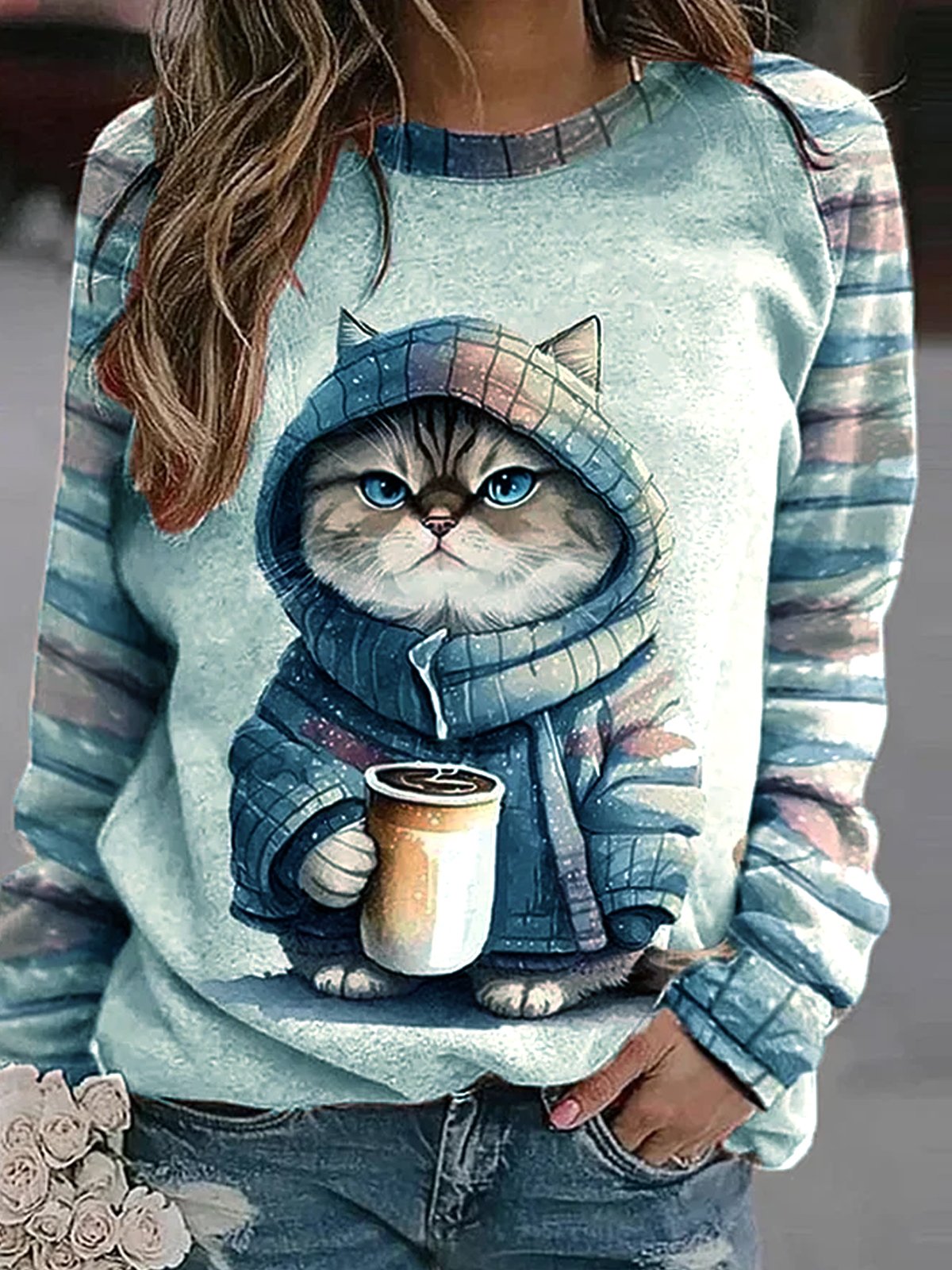 Cat Casual Sweatshirt