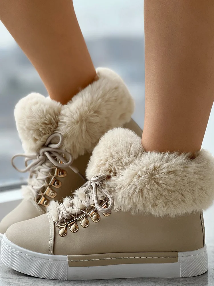 Casual Winter Cotton-Padded Boots