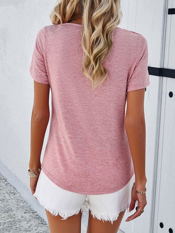 Knitted Casual Loose T-Shirt
