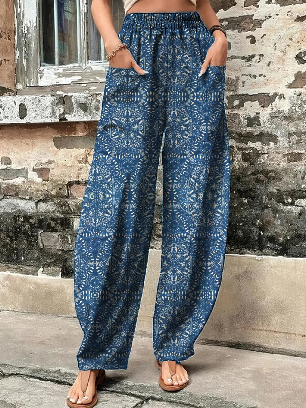 Ethnic Casual Cotton Pants