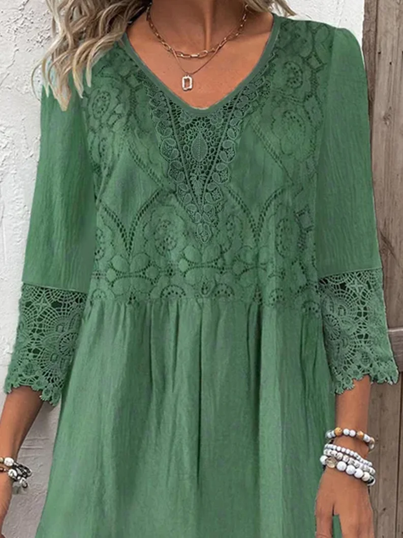Lace Casual Loose Dress