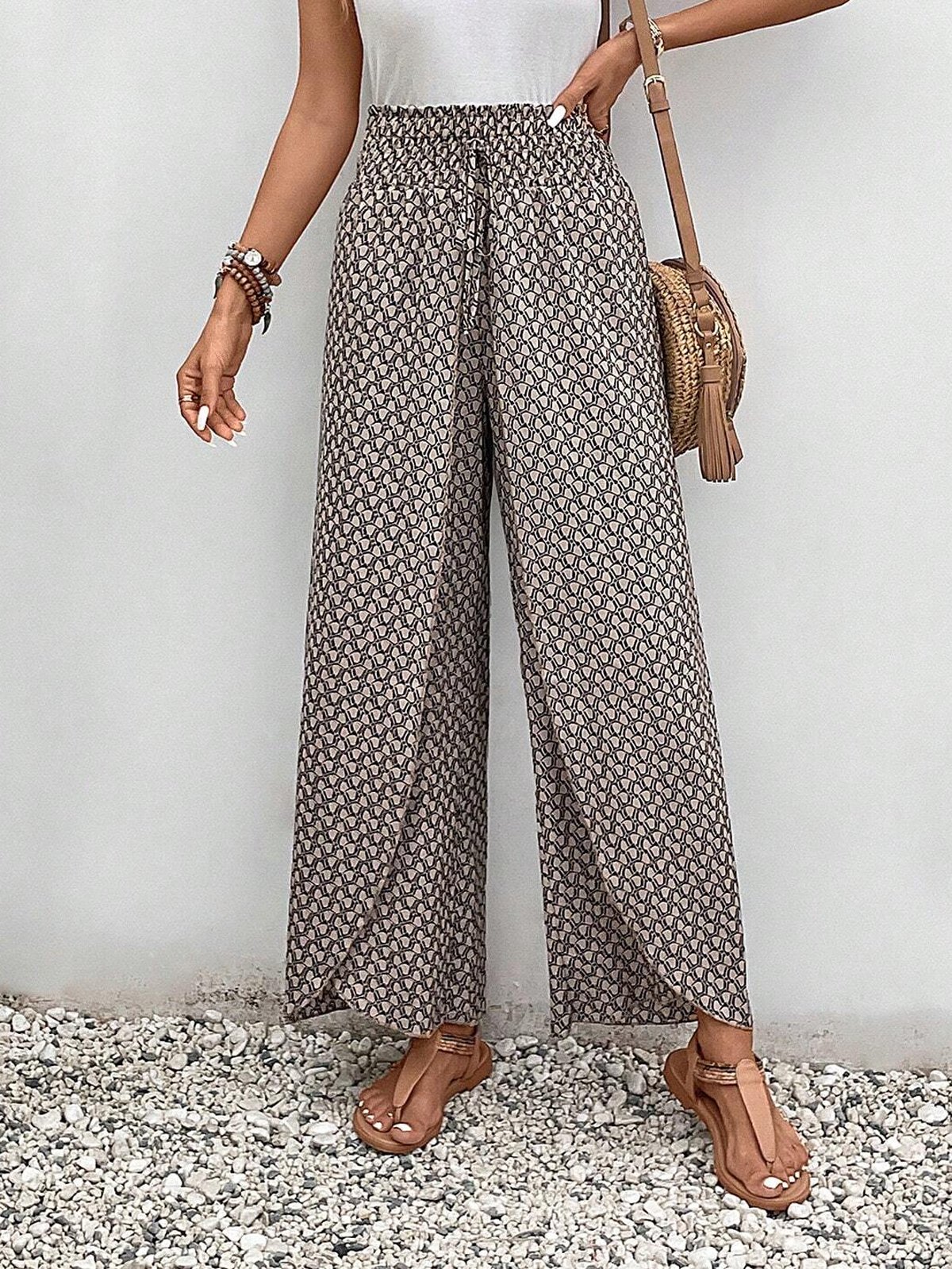 Pop Pattern Casual Loose Pants