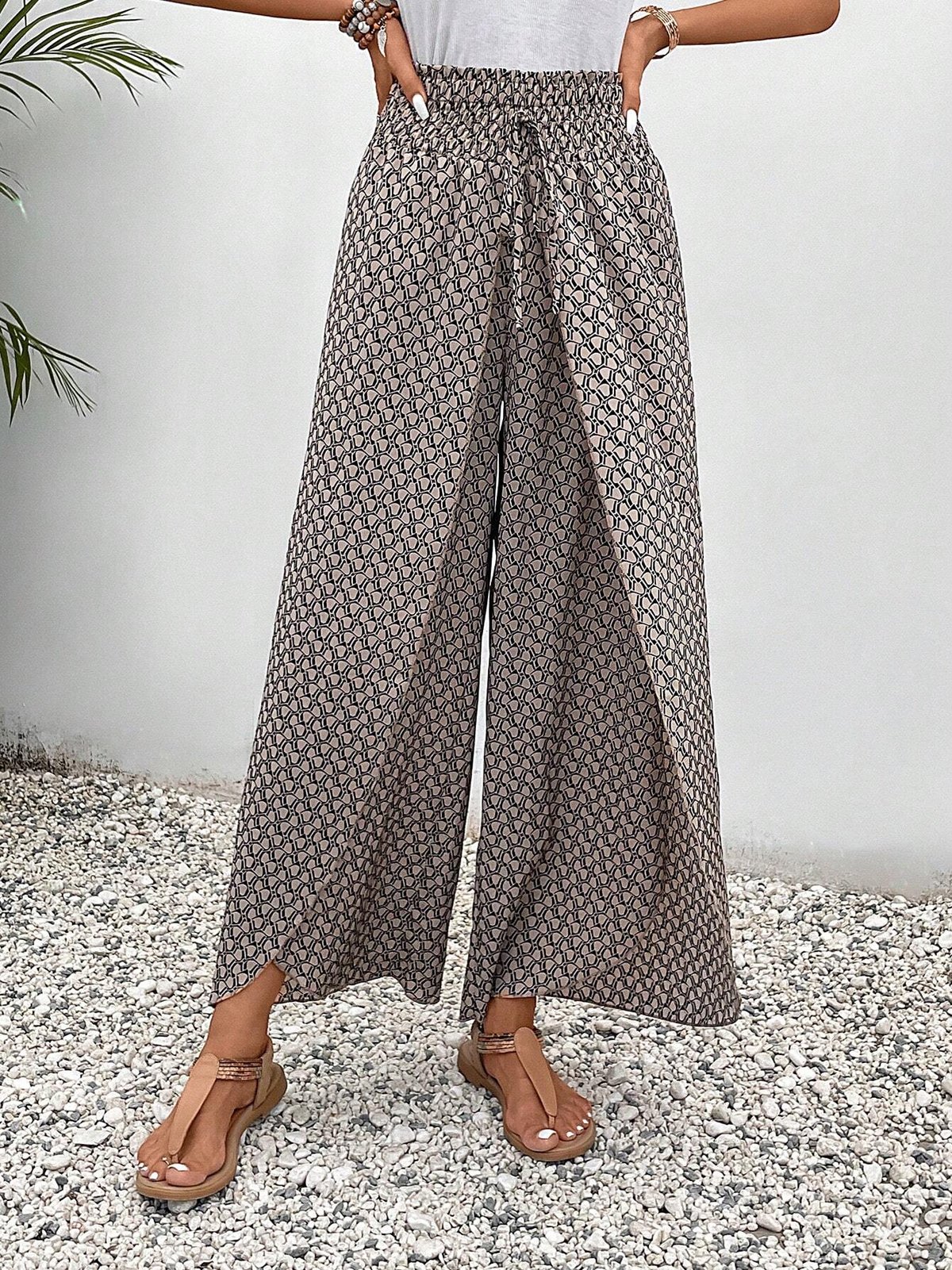 Pop Pattern Casual Loose Pants