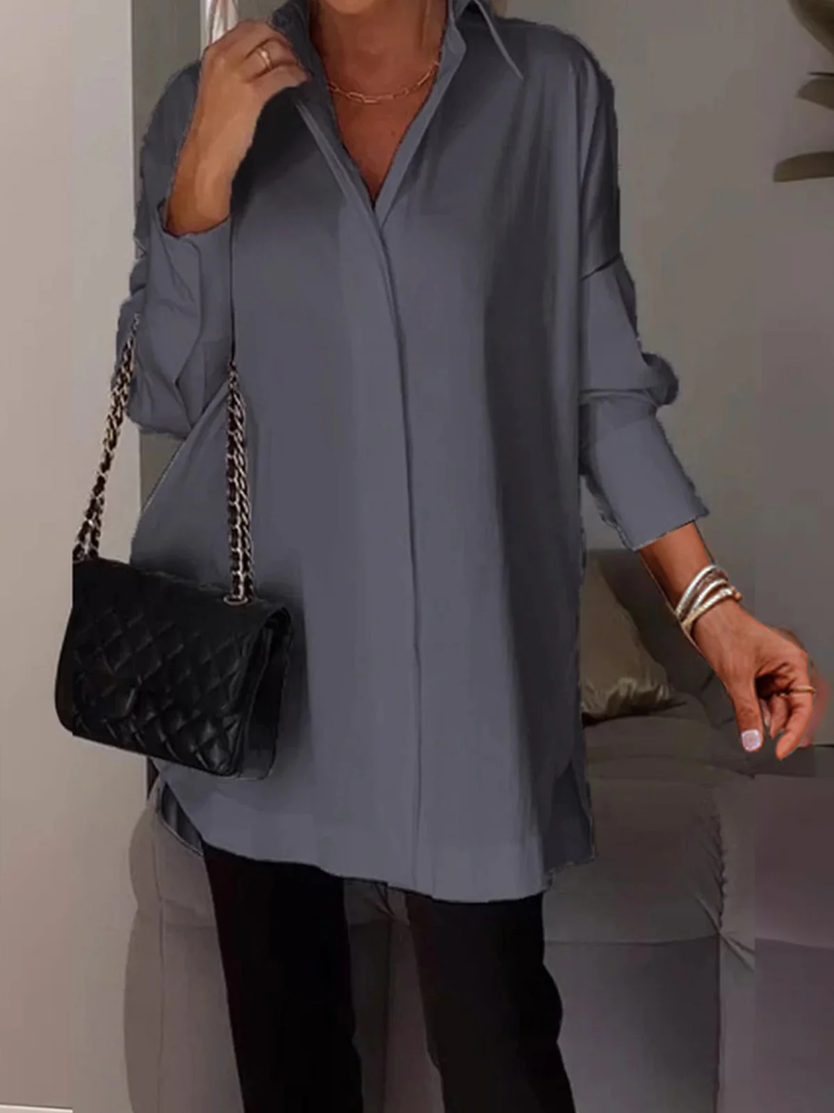 Plain Casual Blouse