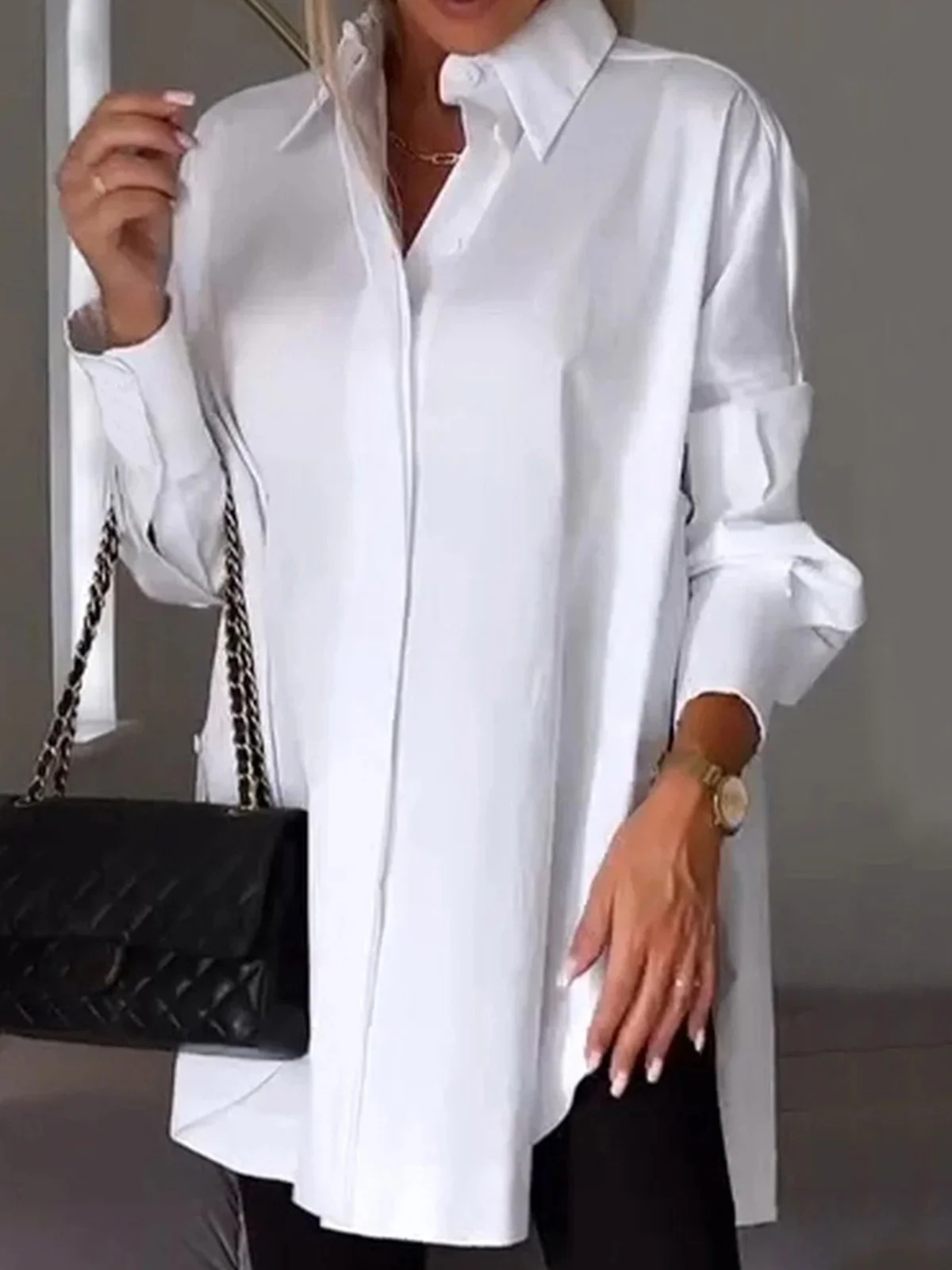 Plain Casual Blouse