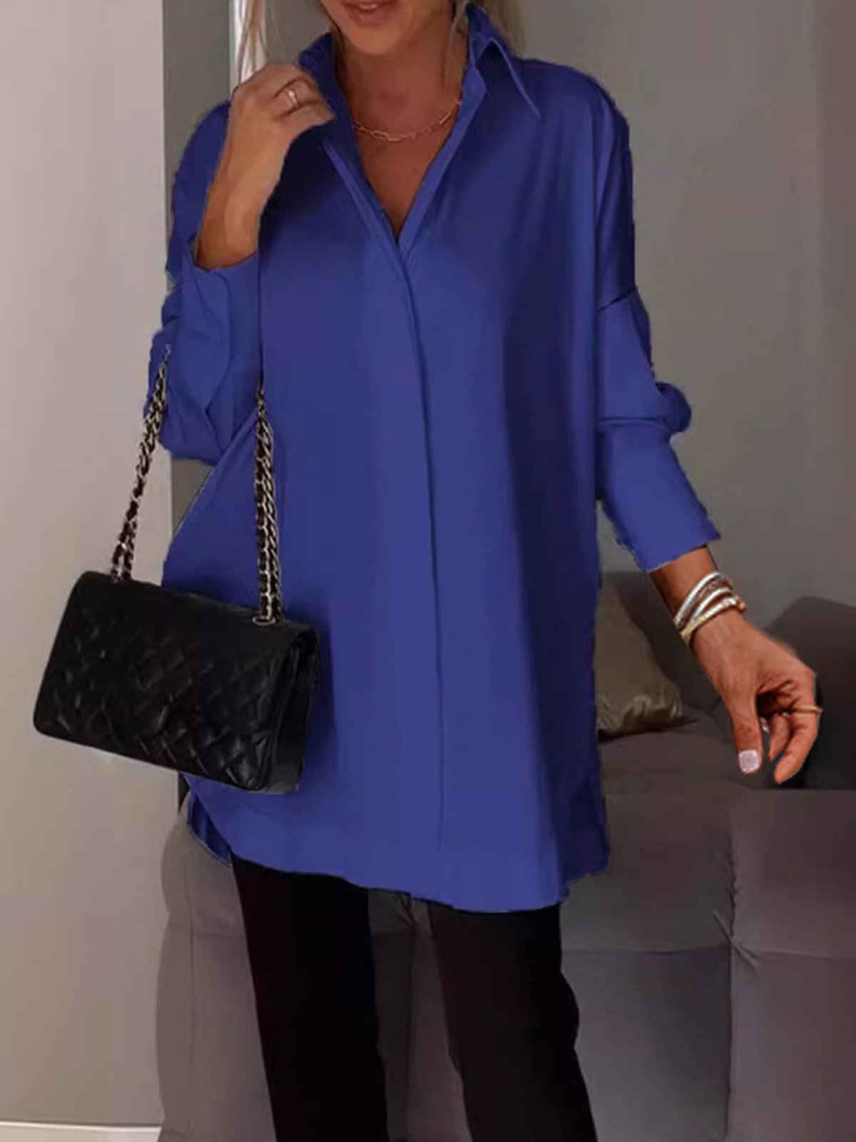 Plain Casual Blouse