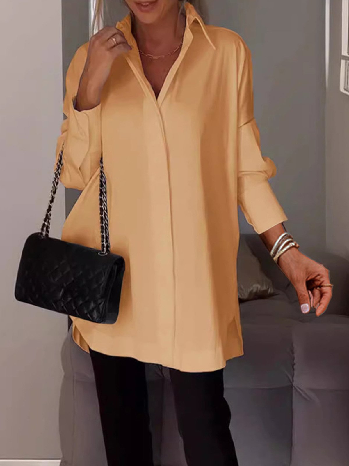 Plain Casual Blouse