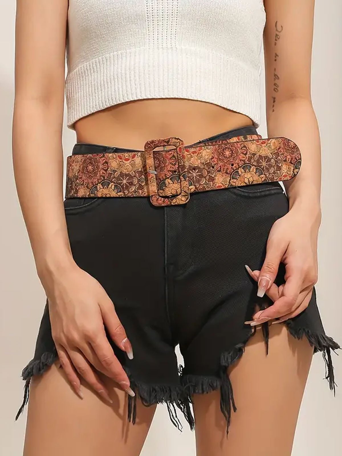 Vintage Floral Ethnic Belt