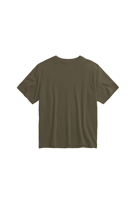 Crew Neck Plain Loose Simple T-Shirt