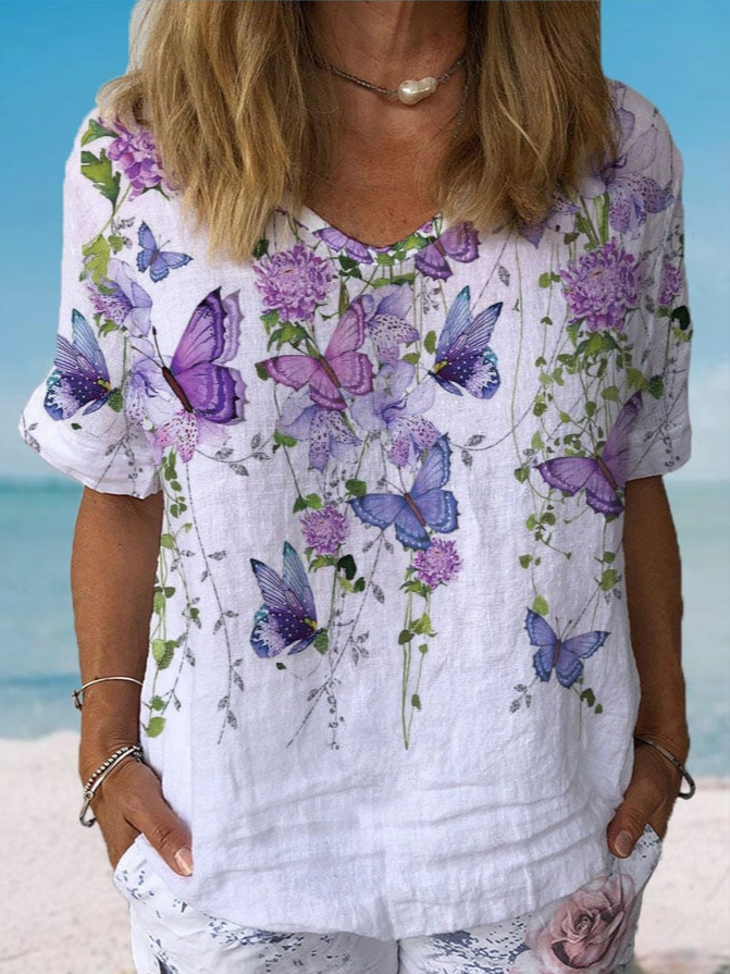 Floral Casual Loose Blouse