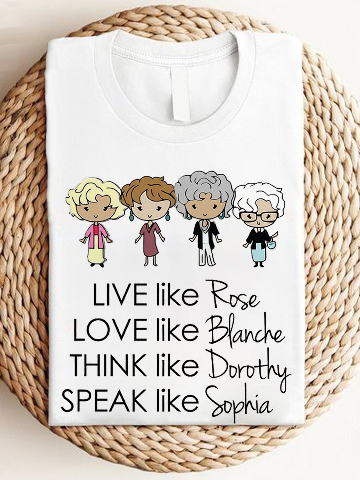 live like rose love like bpanche RBG T-Shirt