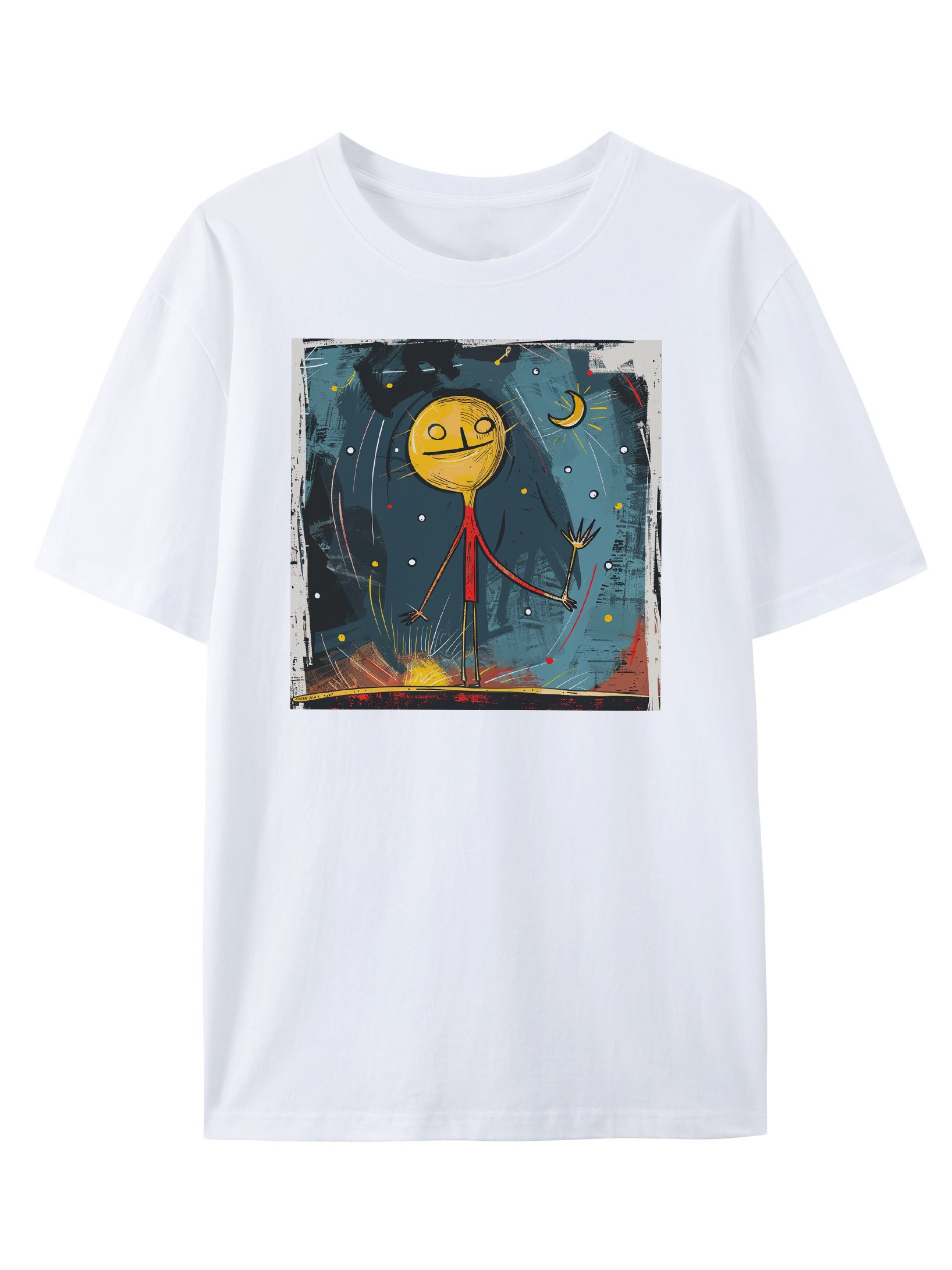 Illustration Design Casual T-Shirt