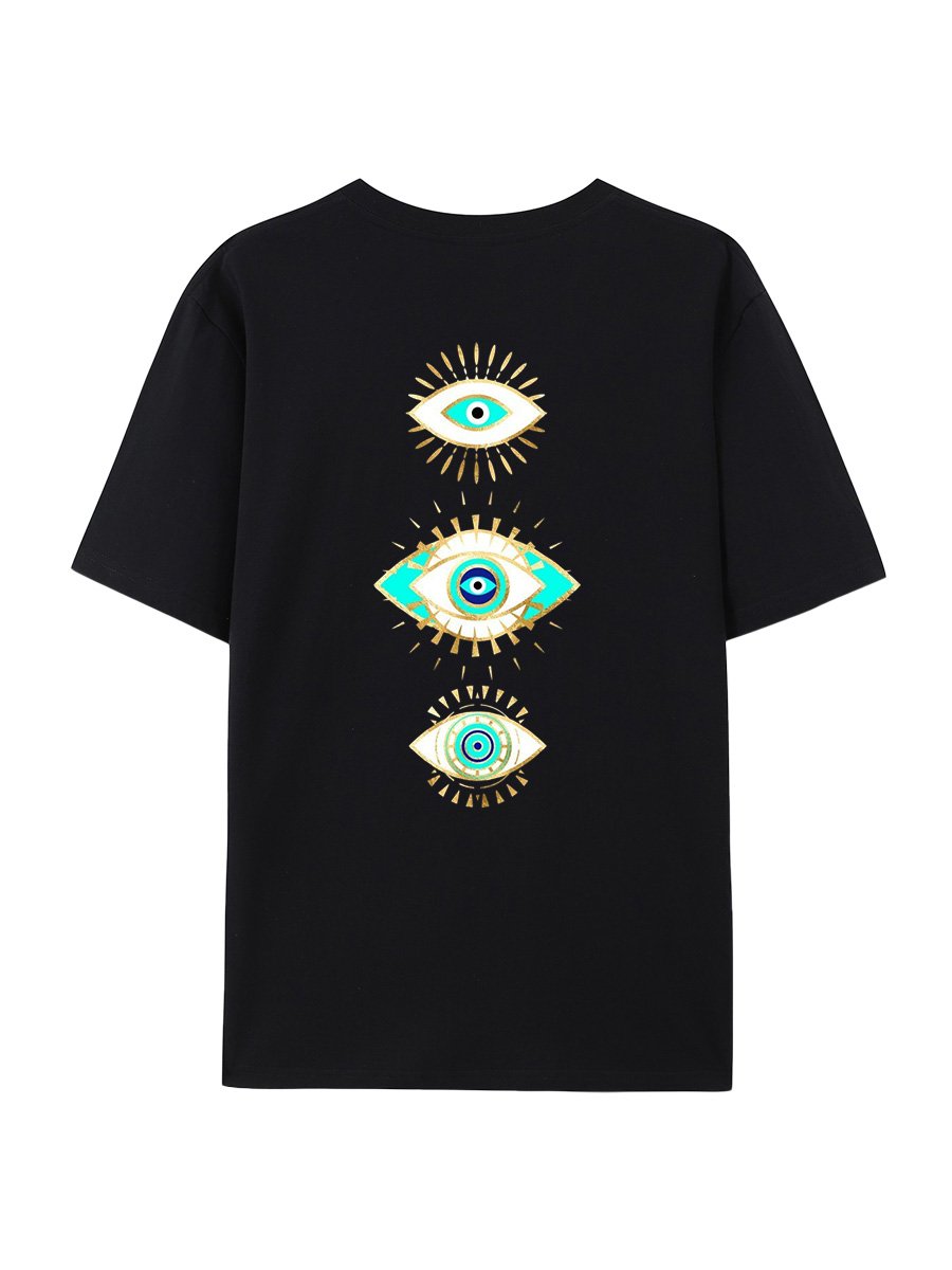 Mysterious Eye Egypt Cotton Short Sleeve T Shirt