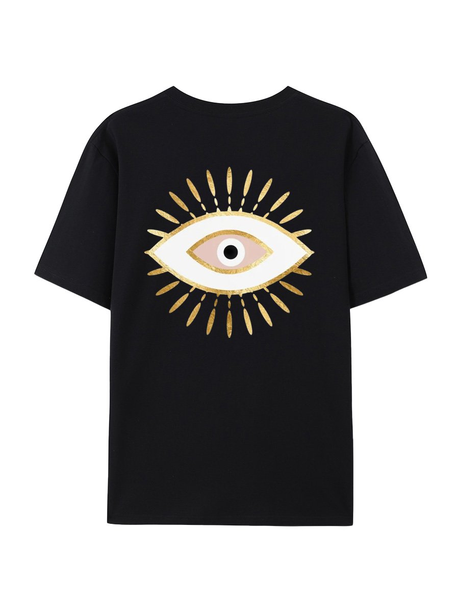 Mysterious Eye Cotton Short Sleeve T Shirt