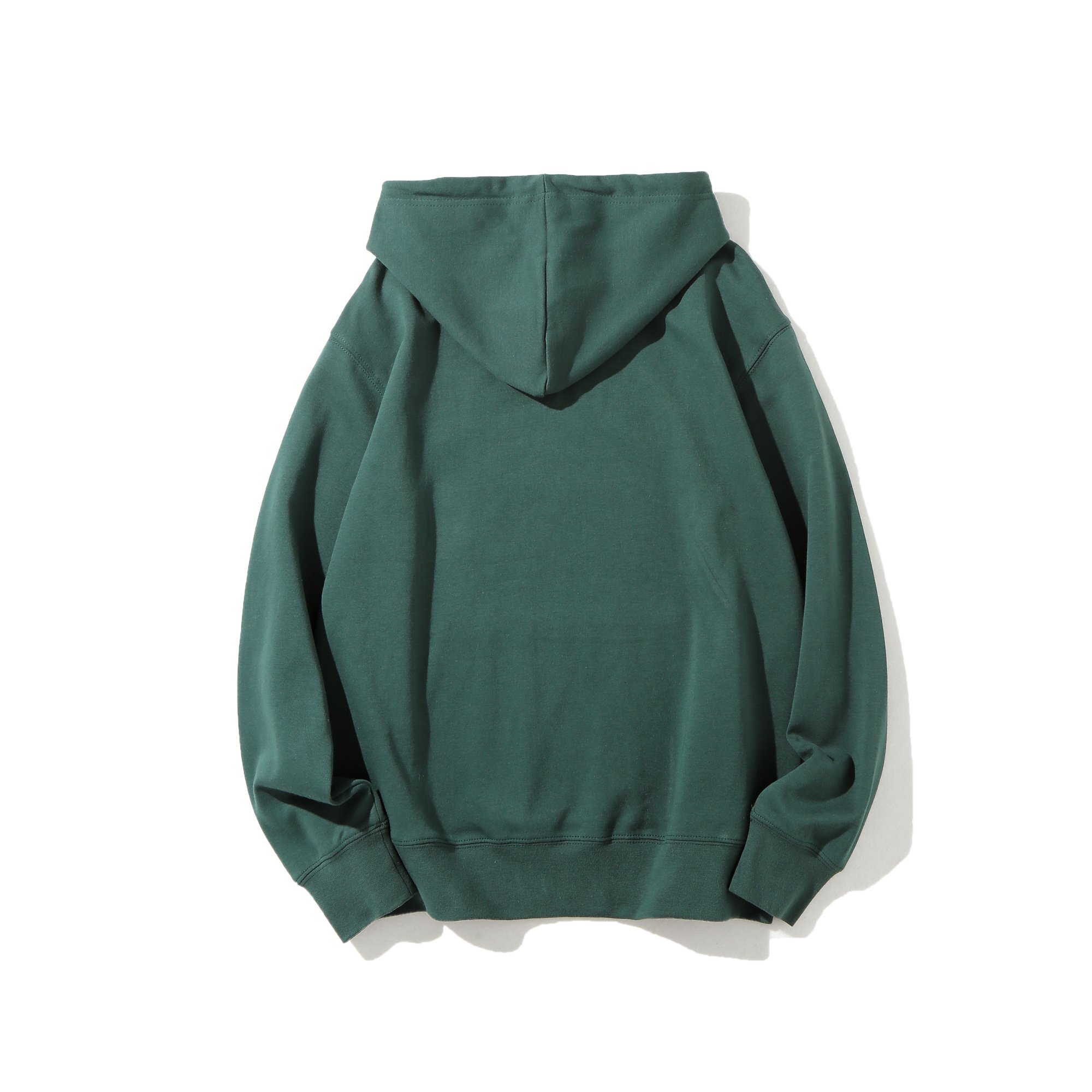 Cross Pattern Kangaroo Pocket Fleece Lined Hoodie