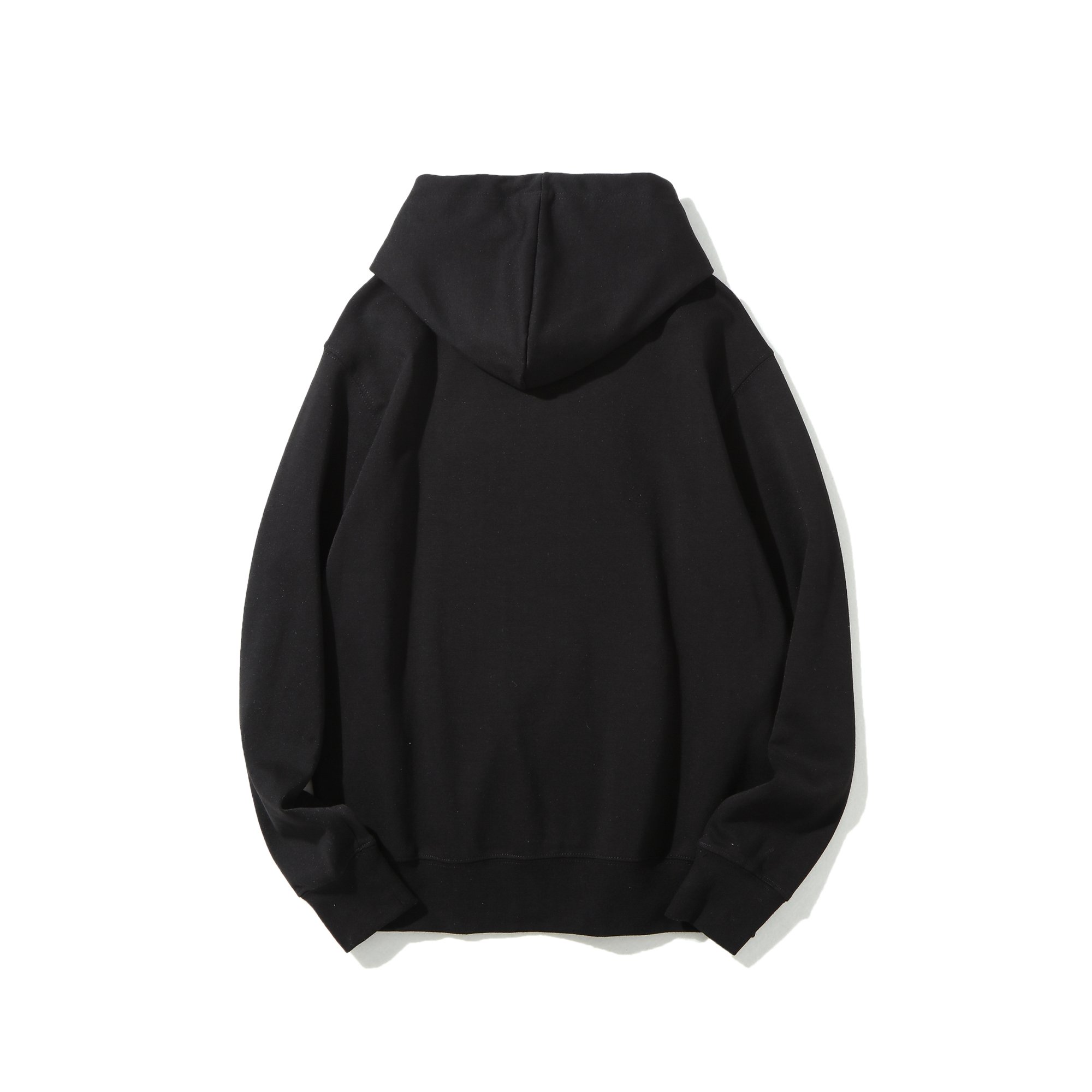 Cross Pattern Kangaroo Pocket Fleece Lined Hoodie