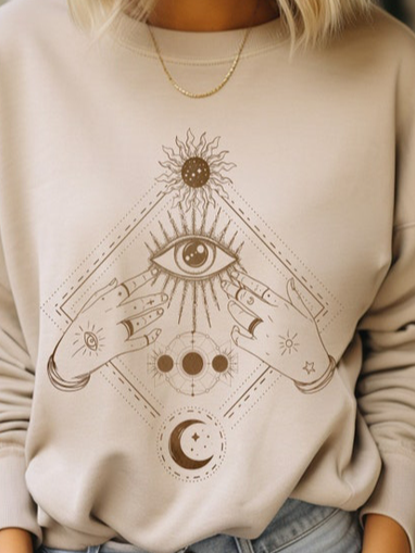 Mystic Moon And Sun Sweatshirt Mystical Moon Phase Sweater Moon Phase Sun Hoodie Boho Celestial Moon Sweatshirt Spiritual Sweatshirt