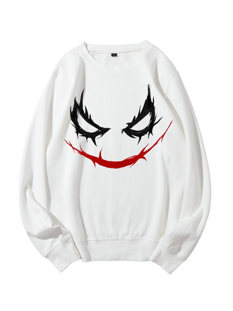 Cool Smiley Face Cotton Sweatshirt