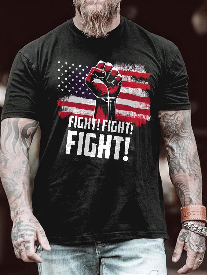 2024 FIGHT FIGHT FIGHT Printed T-Shirt