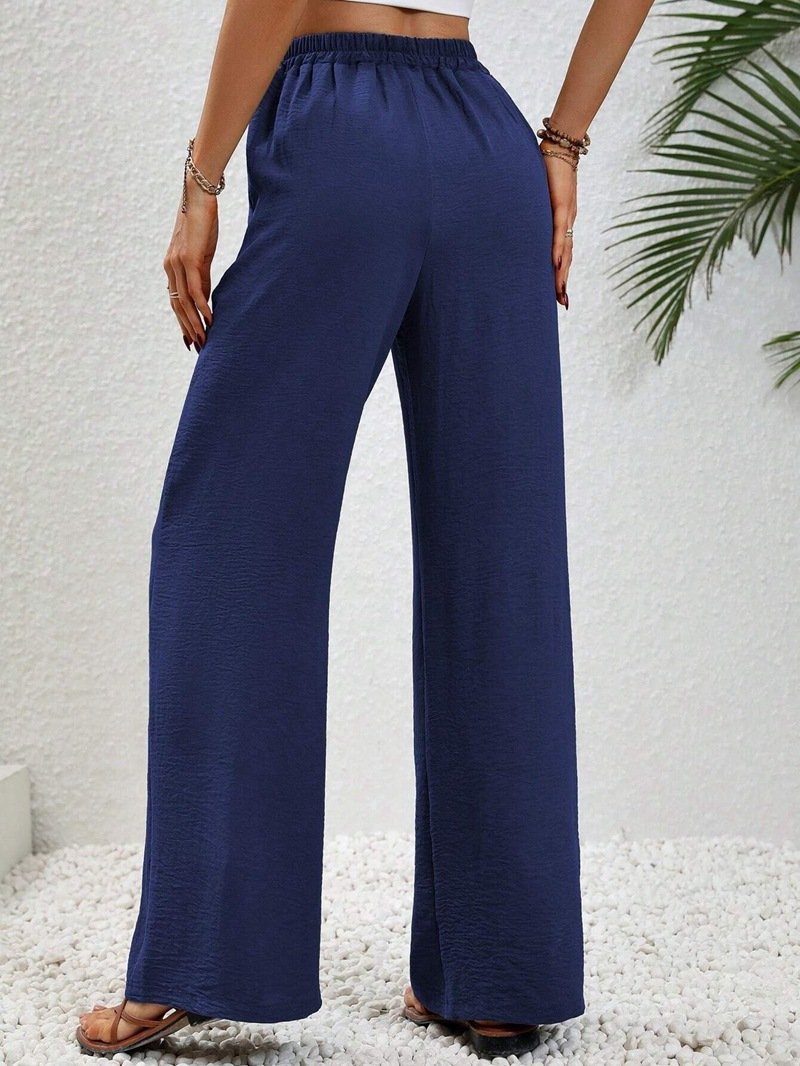 Plain Casual Loose Pants