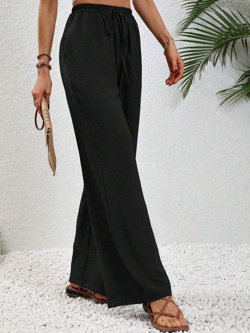 Plain Casual Loose Pants