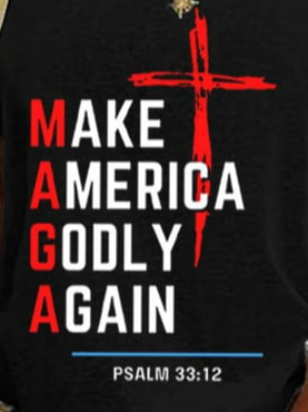 Make America Godly Again Printed T-Shirt