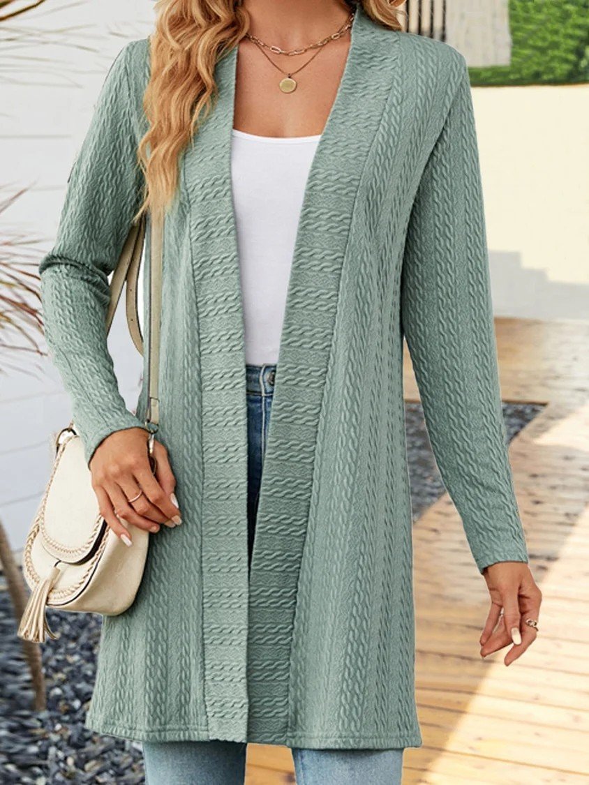 Casual Others Loose Plain Jacket