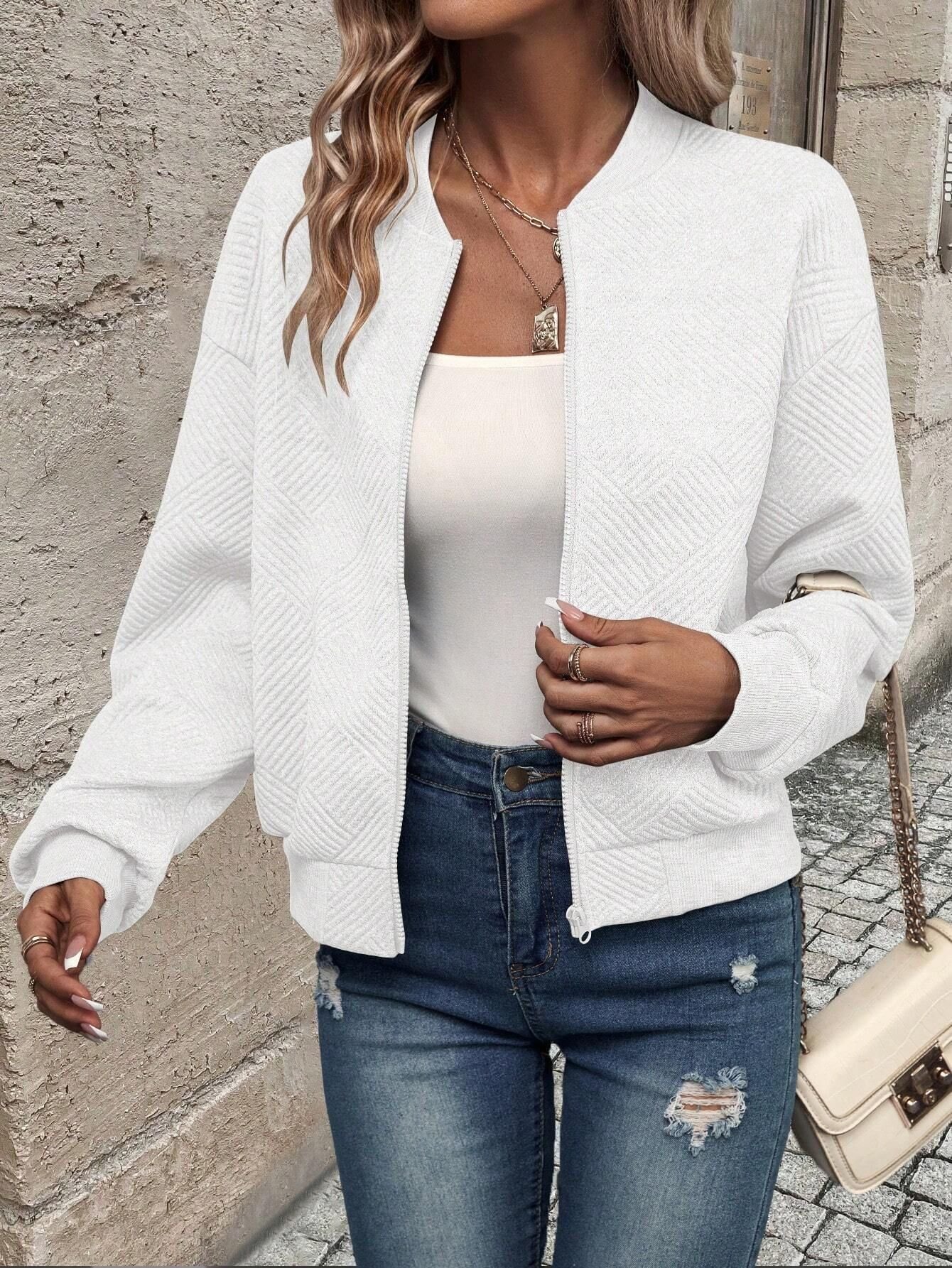 Loose Plain Casual Jacket