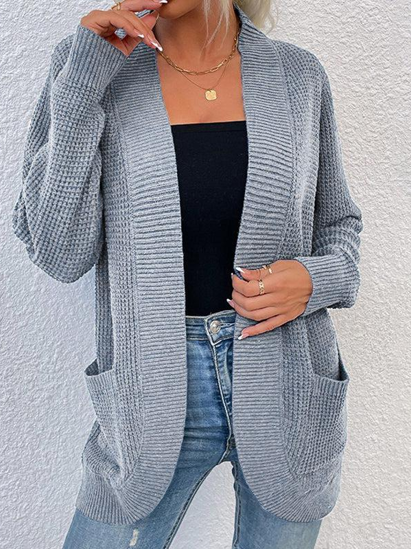 Casual Plain Wool/Knitting Others Cardigan