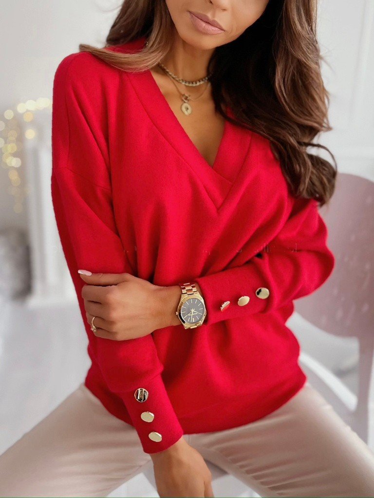 Casual V Neck Blouse